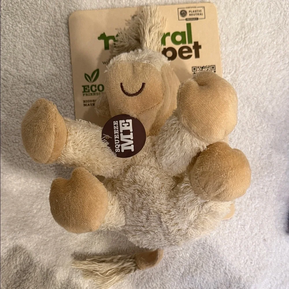Natural Pet Eco friendly plush horse dog toy and Bocce’s natural dog treats